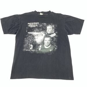 Vintage 1995 Star Trek Convention Short Sleeve Promo T-Shirt Large Mens Black L
